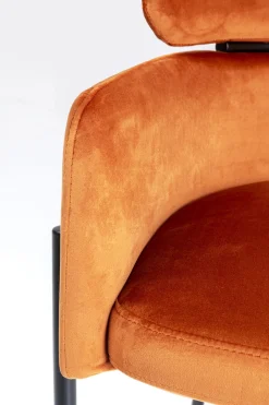 KARE Armlehnstuhl Alexia Velvet Orange
