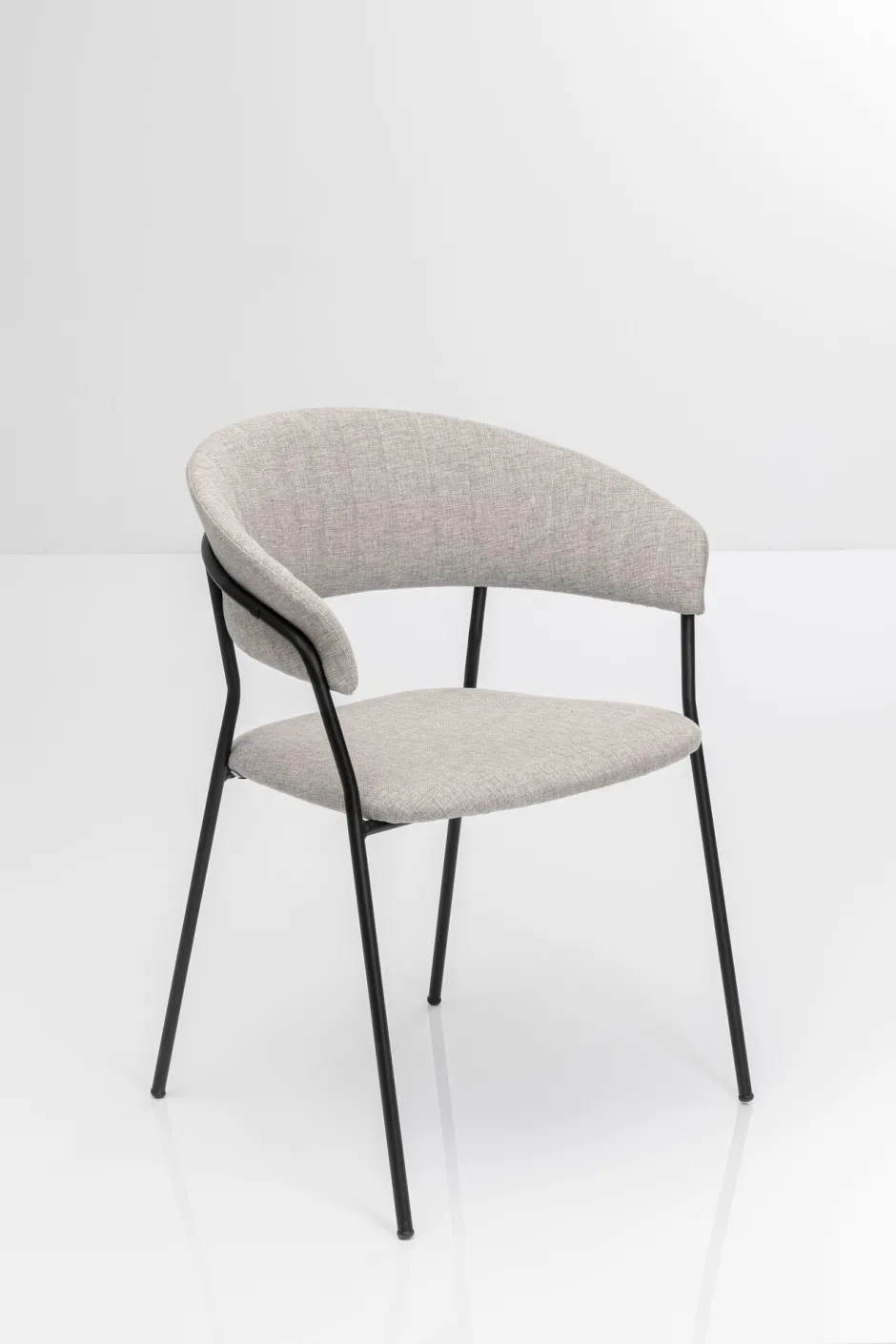 KARE Armlehnstuhl Belle Beige (2/Set)