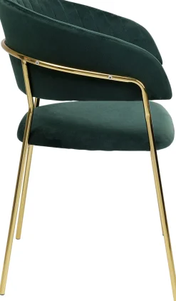 KARE Armlehnstuhl Belle Velvet Grün (2/Set)