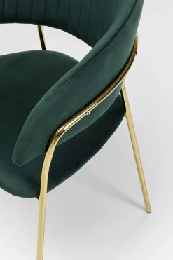 KARE Armlehnstuhl Belle Velvet Grün (2/Set)
