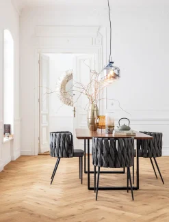 KARE Armlehnstuhl Cheerio Grau inkl. Kissen