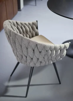 KARE Armlehnstuhl Knot Tweed