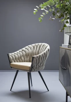 KARE Armlehnstuhl Knot Tweed