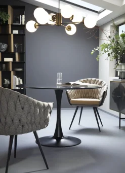 KARE Armlehnstuhl Knot Tweed