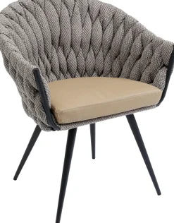 KARE Armlehnstuhl Knot Tweed