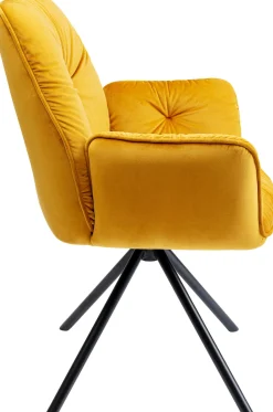 KARE Armlehnstuhl Mila Gelb