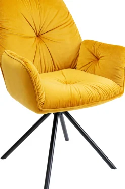KARE Armlehnstuhl Mila Gelb