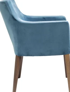 KARE Armlehnstuhl Mode Velvet Petrol