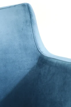 KARE Armlehnstuhl Mode Velvet Petrol