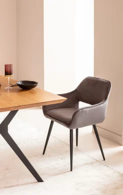 KARE Armlehnstuhl San Francisco Grau