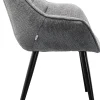 KARE Armlehnstuhl Thelma Melange Grau
