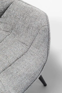 KARE Armlehnstuhl Thelma Melange Grau