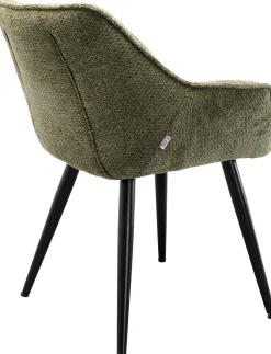 KARE Armlehnstuhl Thelma Melange Grün