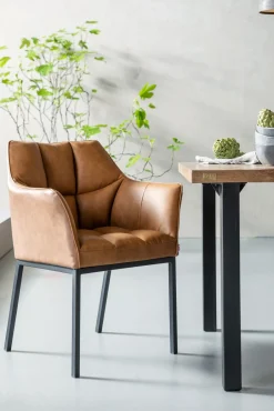 KARE Armlehnstuhl Thinktank Braun