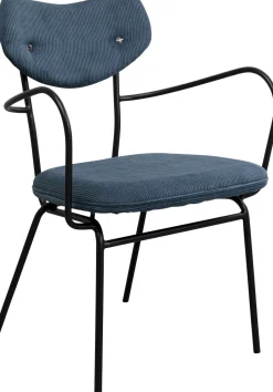 KARE Armlehnstuhl Viola Blau