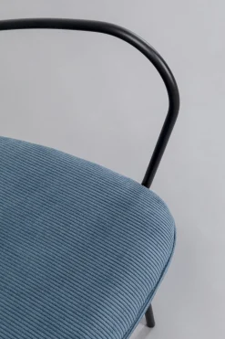 KARE Armlehnstuhl Viola Blau