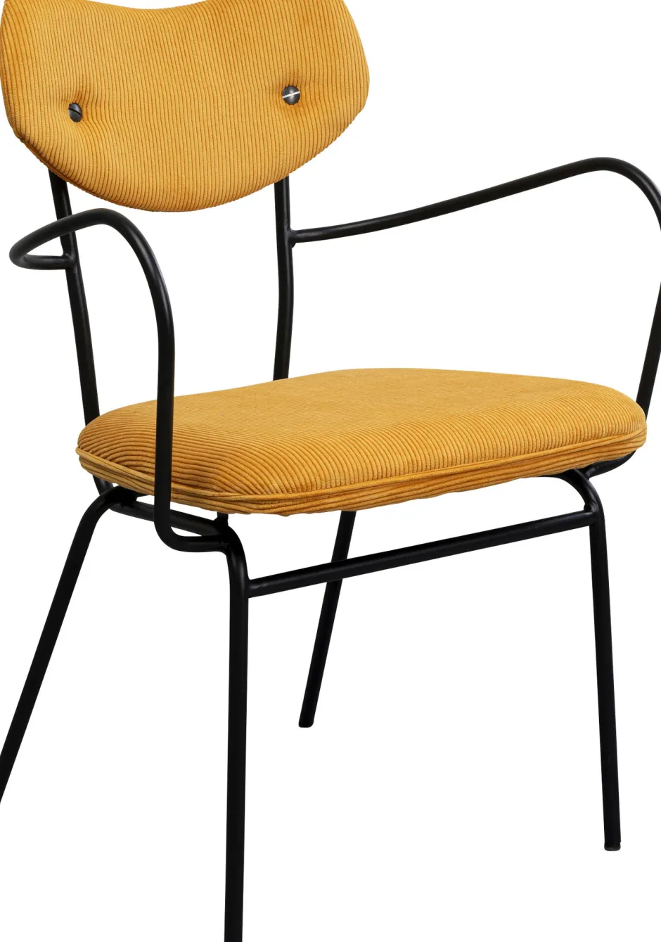 KARE Armlehnstuhl Viola Gelb