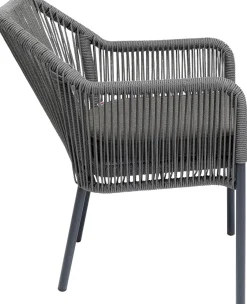 KARE Armlehnstuhl Wave Grau
