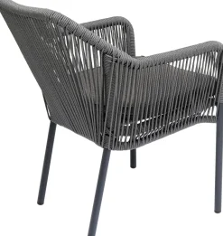 KARE Armlehnstuhl Wave Grau