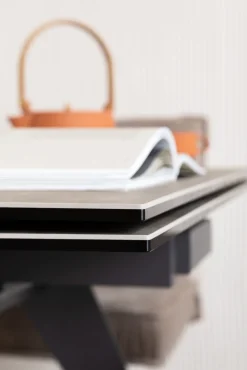 KARE Ausziehtisch Amsterdam Dunkel 200(45+45)x100cm