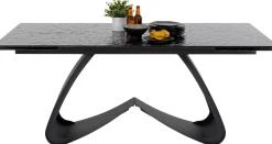 KARE Ausziehtisch Bellagio Glas 180(40+40)x95cm