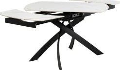 KARE Ausziehtisch Twist Onyx 120(30+30)x90cm