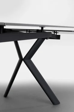 KARE Ausziehtisch Xenia Schwarz 140(+30+30)x80cm