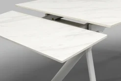 KARE Ausziehtisch Xenia Weiß 140(+30+30)x80cm