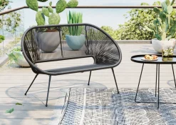 KARE Bank Acapulco Mono Schwarz