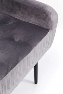 KARE Bank Lofty Grau Schwarz