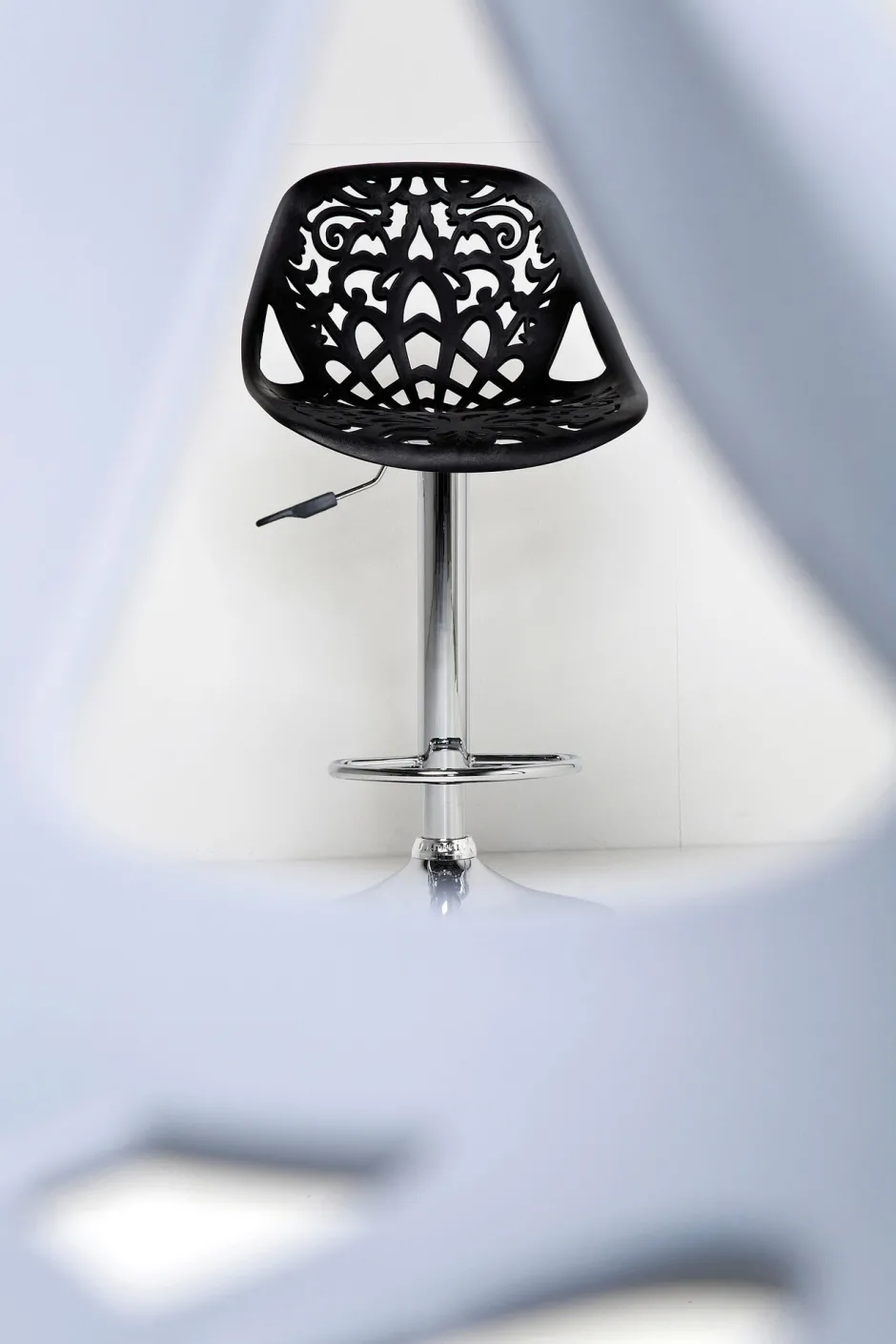 KARE Barhocker Ornament White