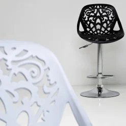 KARE Barhocker Ornament White