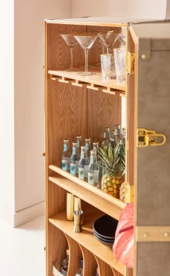 KARE Barschrank West Coast Mobile 60x154cm