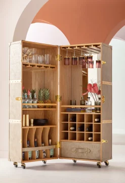 KARE Barschrank West Coast Mobile 60x154cm