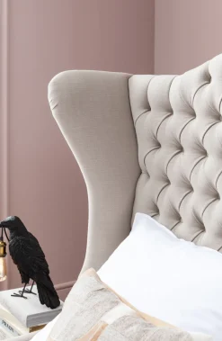 KARE Bett City Spirit Linen Natural 180x200cm