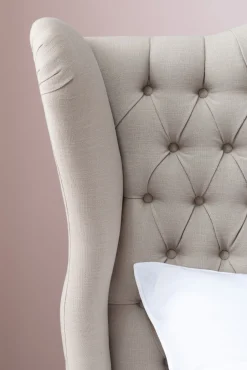 KARE Bett City Spirit Linen Natural 160x200cm