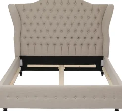 KARE Bett City Spirit Linen Natural 160x200cm