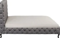KARE Bett Desire Hoch Silbergrau 180x200 cm