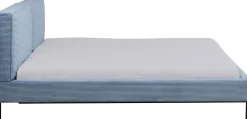 KARE Bett East Side Cord Blau 160x200cm