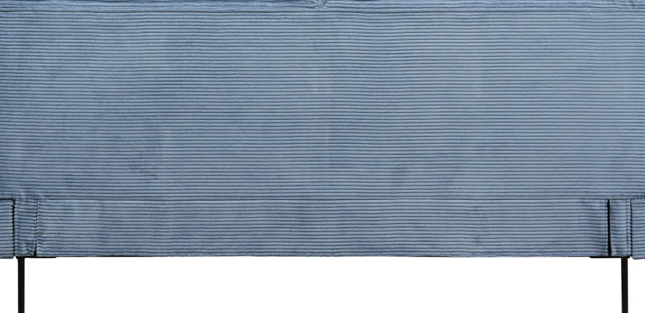 KARE Bett East Side Cord Blau 160x200cm