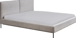 KARE Bett East Side Cord Grau 160x200cm