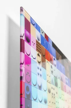 KARE Bild Glas Pixel Face 120x80cm