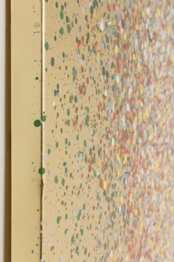 KARE Bild Touched Flower Boat Gold Rot 80x100cm