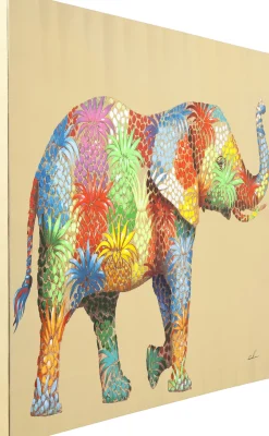 KARE Bild Touched Flower Elefant 120x90cm