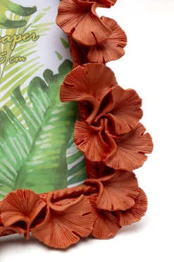 KARE Bilderrahmen Ginkgo Leaf Orange 17x20cm