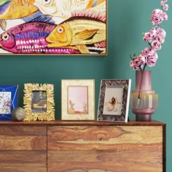 KARE Bilderrahmen Gold Leaves 10x15cm