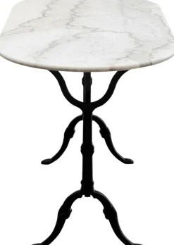 KARE Bistrotisch Kaffeehaus Oval Weiß 120x60cm