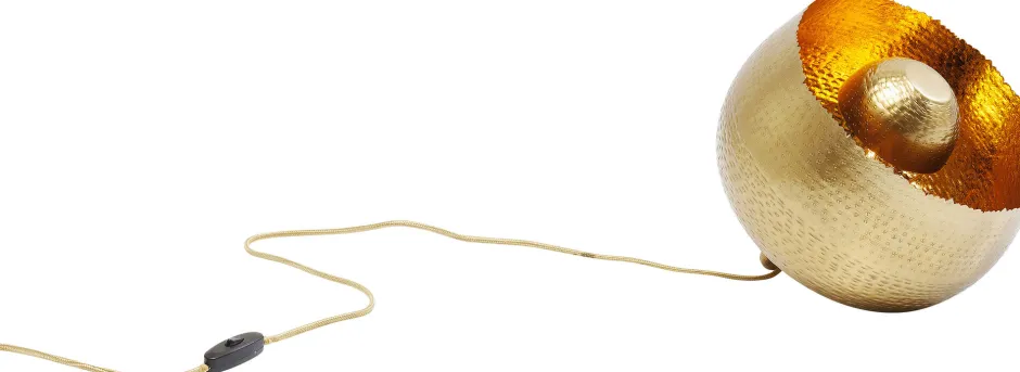 KARE Bodenleuchte Apollon Gold Ø28cm