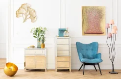 KARE Bodenleuchte Apollon Gold Ø35cm