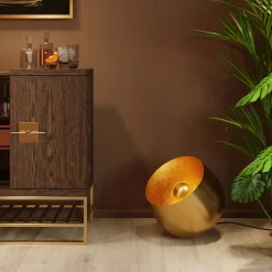 KARE Bodenleuchte Apollon Smooth Gold Ø50cm